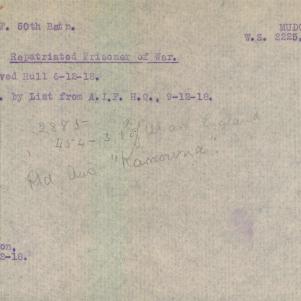 Soldier packet page