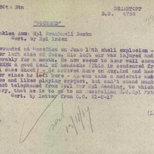 Soldier packet page