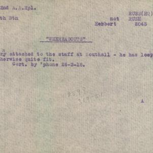 Soldier packet page