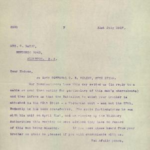 Soldier packet page