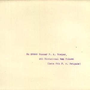 Soldier packet page