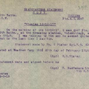 Soldier packet page