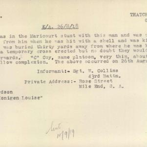 Soldier packet page