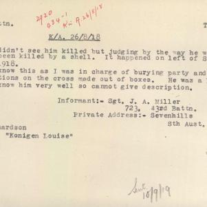 Soldier packet page