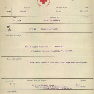 Soldier packet page