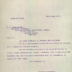 Soldier packet page
