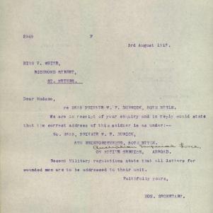 Soldier packet page