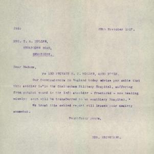 Soldier packet page