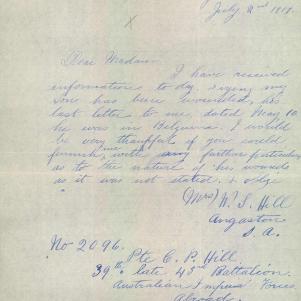 Soldier packet page