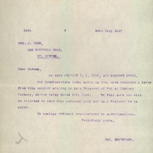 Soldier packet page