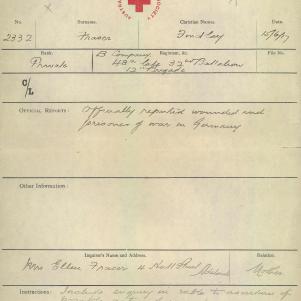 Soldier packet page