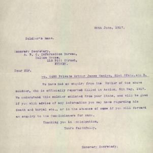 Soldier packet page