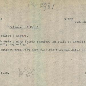 Soldier packet page