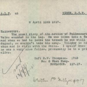 Soldier packet page