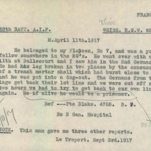 Soldier packet page