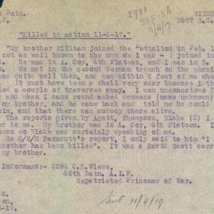 Soldier packet page