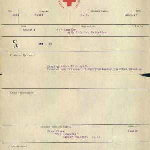 Soldier packet page