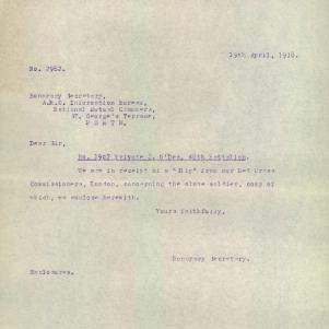 Soldier packet page