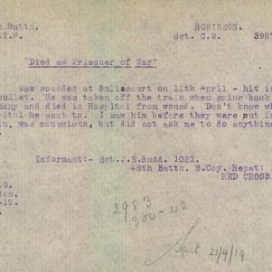 Soldier packet page