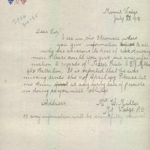 Soldier packet page