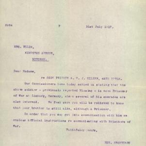 Soldier packet page