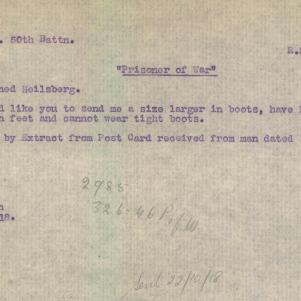 Soldier packet page