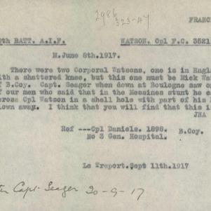Soldier packet page