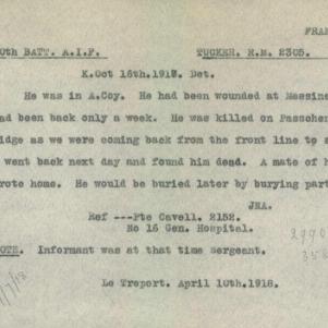 Soldier packet page