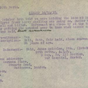 Soldier packet page