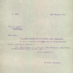 Soldier packet page