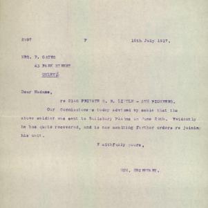 Soldier packet page