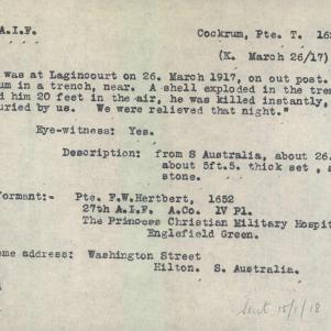 Soldier packet page