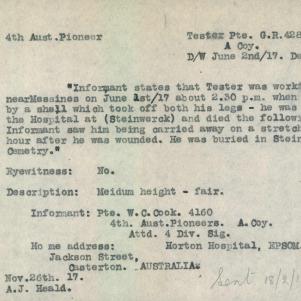 Soldier packet page