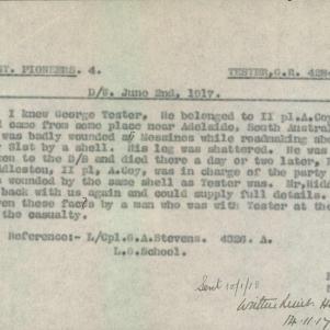 Soldier packet page
