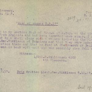 Soldier packet page