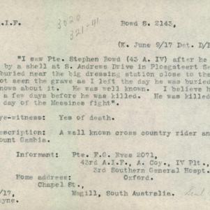 Soldier packet page