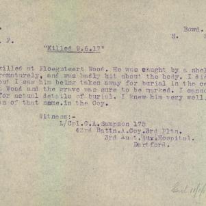 Soldier packet page