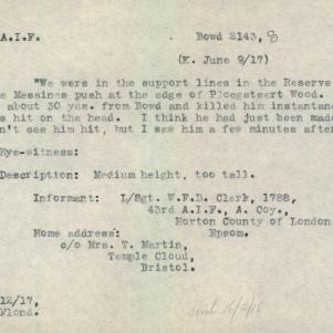 Soldier packet page
