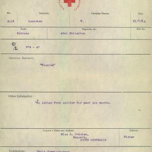 Soldier packet page