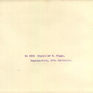 Soldier packet page