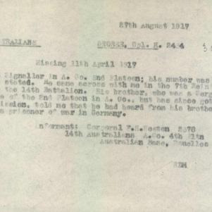 Soldier packet page