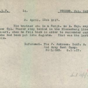 Soldier packet page
