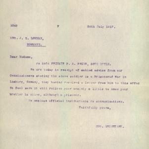 Soldier packet page