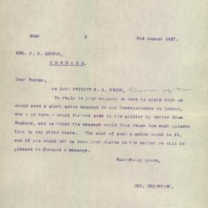 Soldier packet page