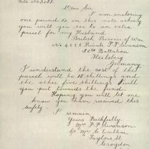 Soldier packet page