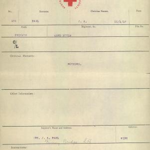 Soldier packet page
