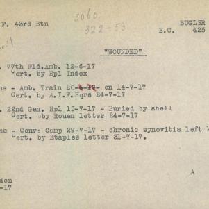 Soldier packet page