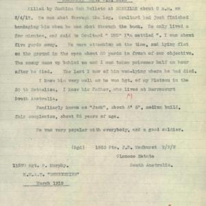 Soldier packet page