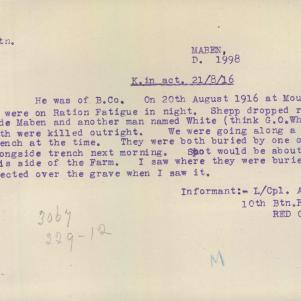 Soldier packet page