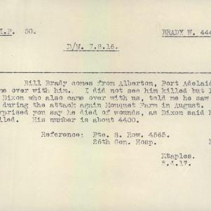 Soldier packet page